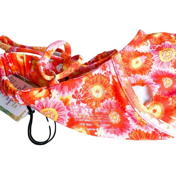 NWT VDM Swim Reversible Bikini in Gingham/Retro Daisy - Picture 11 of 16
